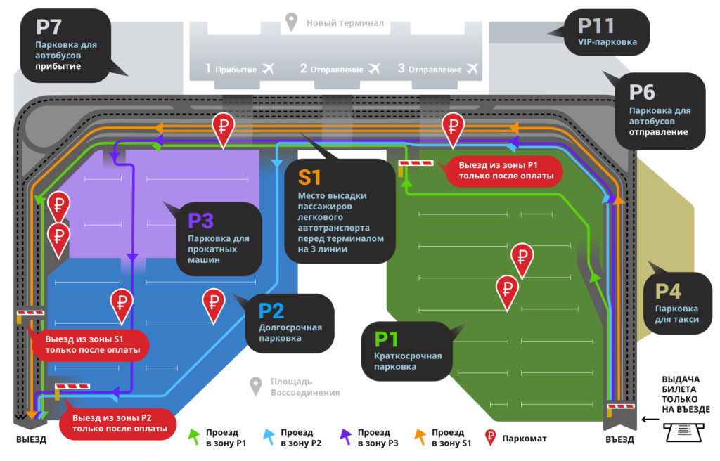 Парковка в аэропорту Симферополь